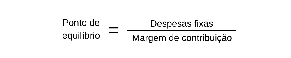formula ponto de equilibrio
